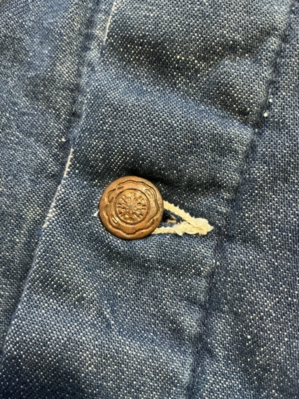 Vintage 70s Wrangler Blanket Lined Workwear Denim Chore Jean USA Made Jacket - Picture 6 of 16